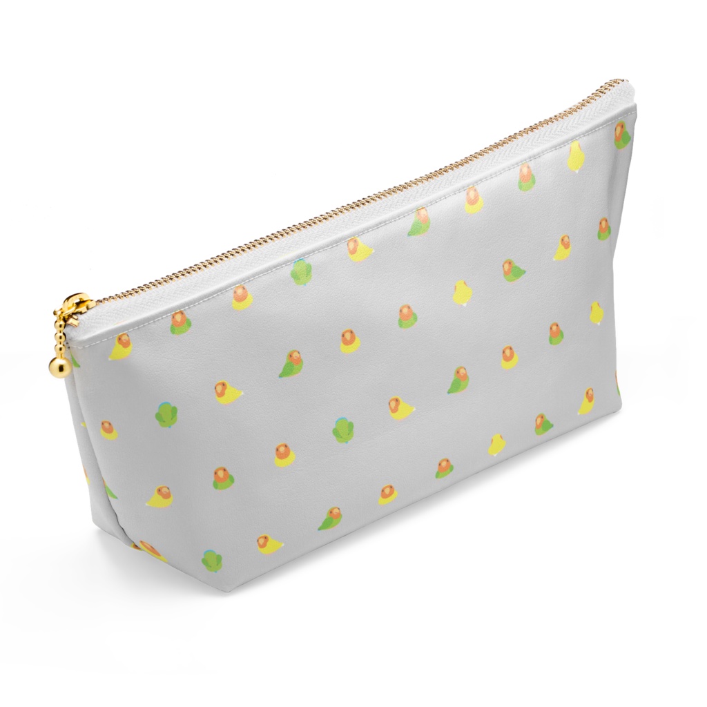 ちみまめコザクラインコちゃんポーチ【まめるりはことり】