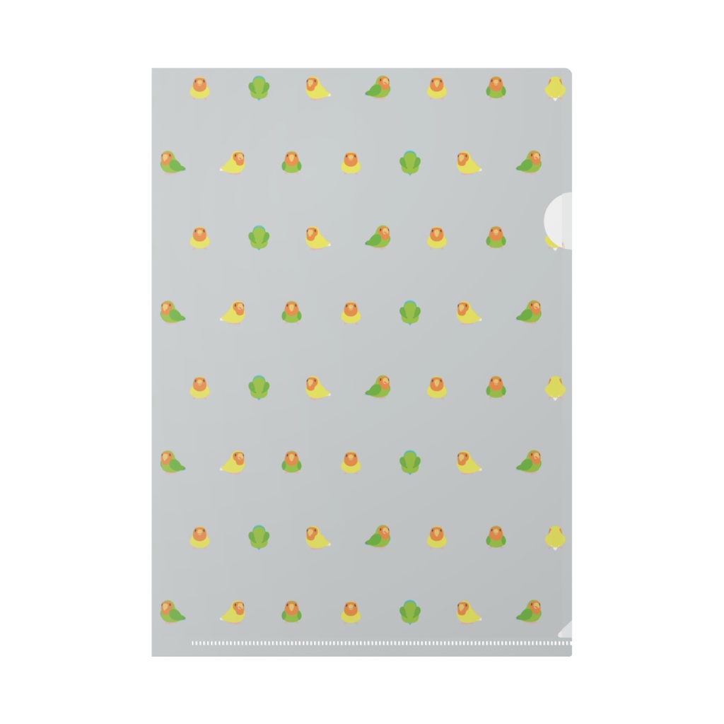 ちみまめコザクラインコちゃんクリファイル【まめるりはことり】