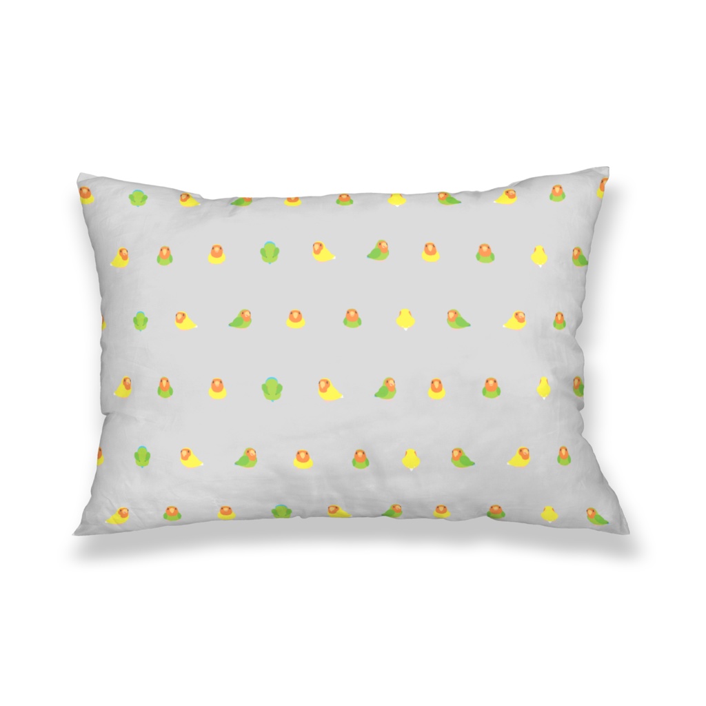 ちみまめコザクラインコちゃん枕カバー【まめるりはことり】