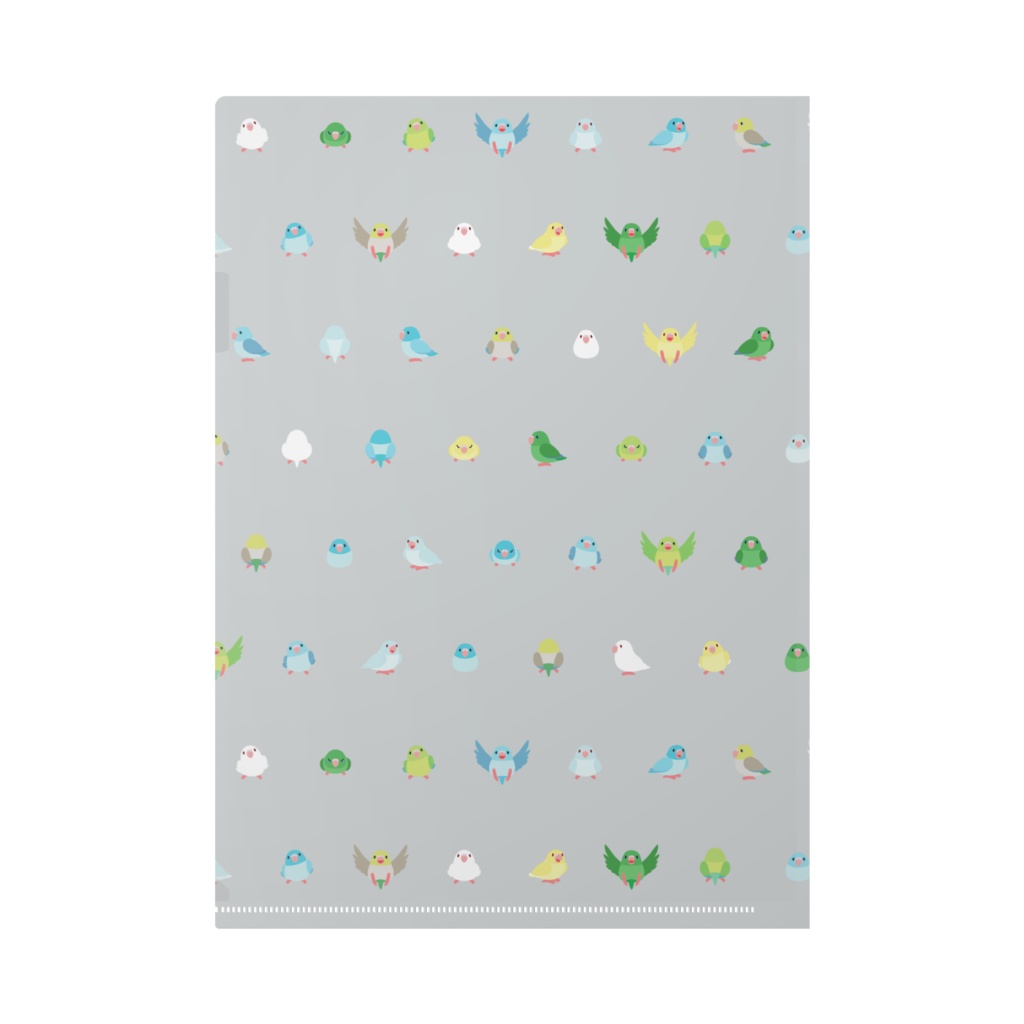 ちみまめマメルリハちゃんクリファイル【まめるりはことり】