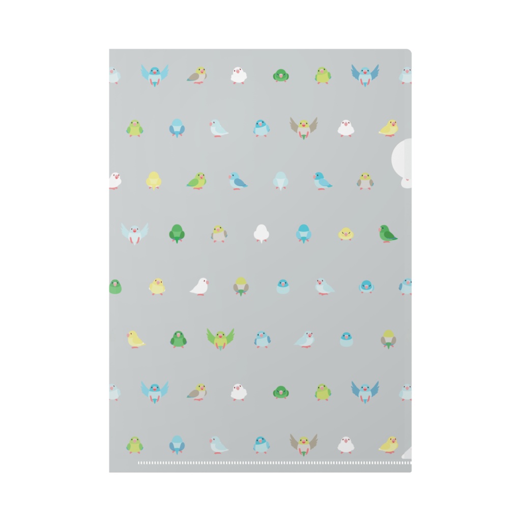 ちみまめマメルリハちゃんクリファイル【まめるりはことり】