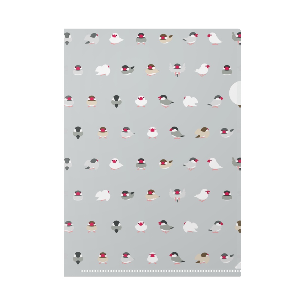 ちみまめ文鳥ちゃんクリファイル【まめるりはことり】