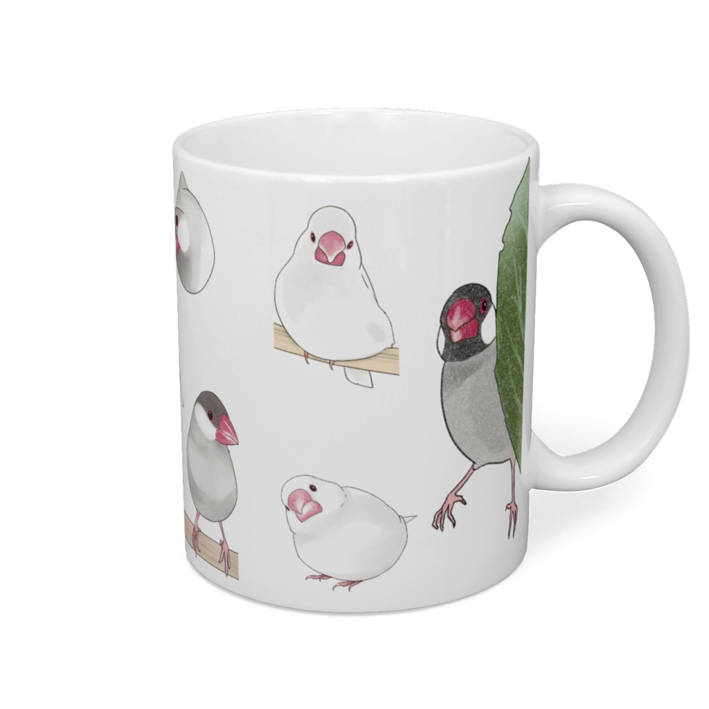 たっぷり文鳥ちゃんマグ【まめるりはことり】