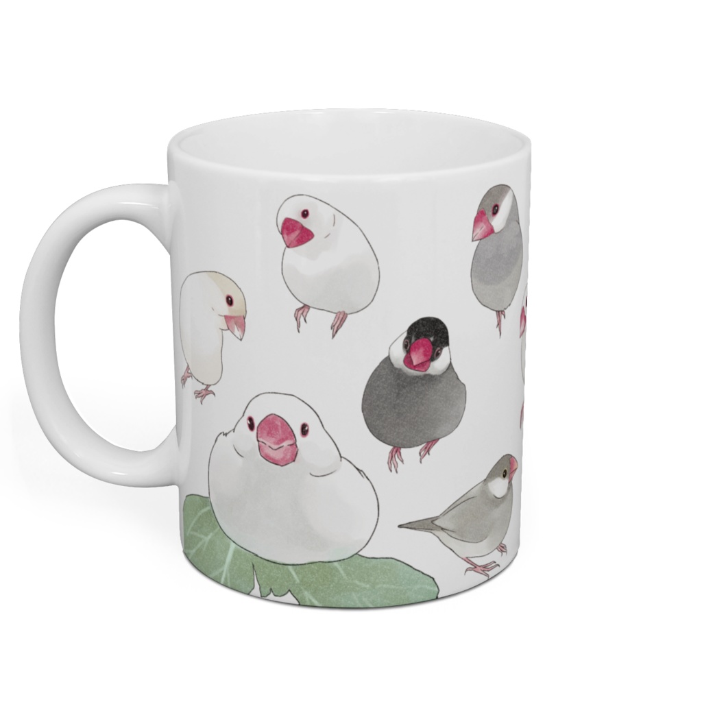 たっぷり文鳥ちゃんマグ【まめるりはことり】