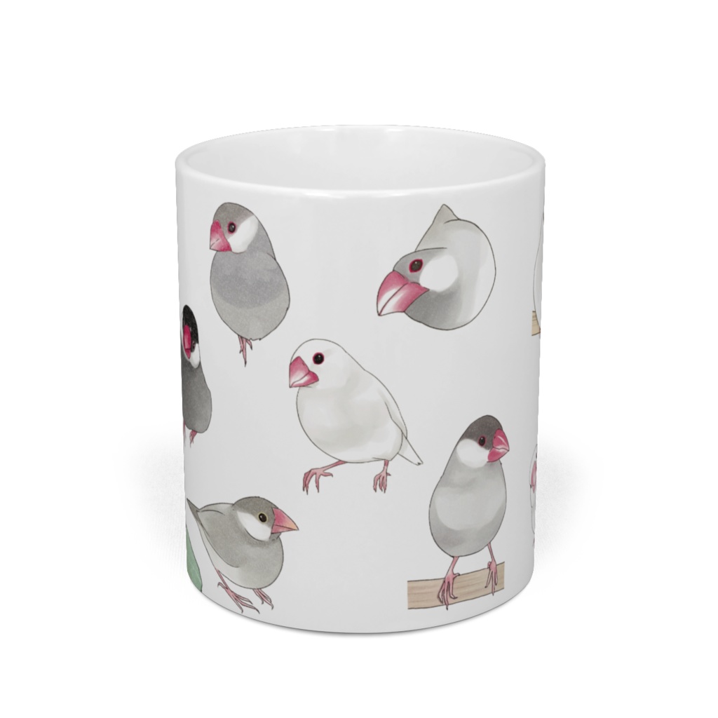 たっぷり文鳥ちゃんマグ【まめるりはことり】