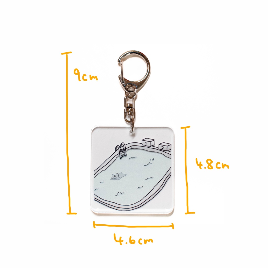 【アクリルキーホルダー】水泳