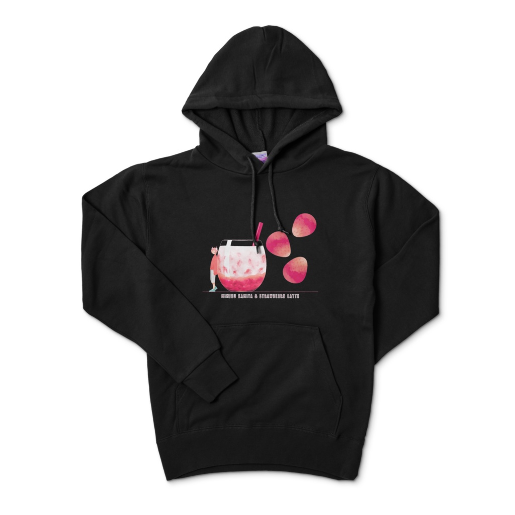 みみずイチゴミルクパーカー