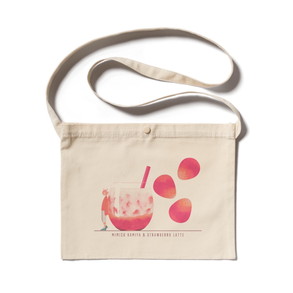 みみず イチゴミルク サコッシュ