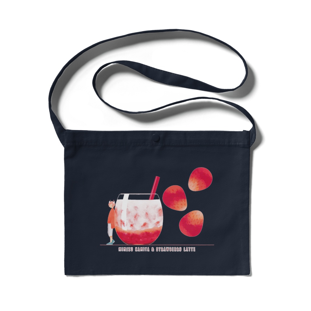 みみず イチゴミルク サコッシュ