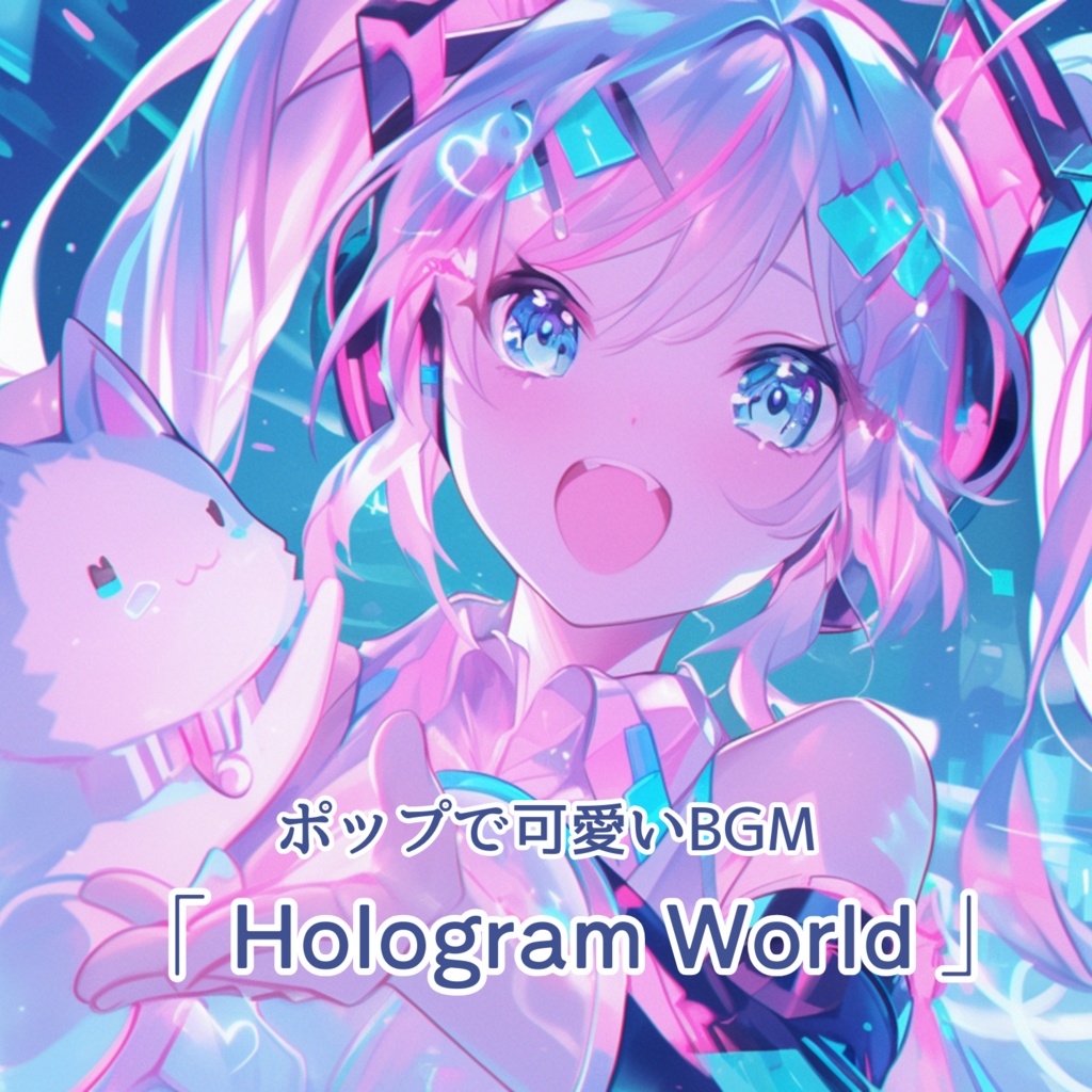 【フリーBGM】「 Hologram World」ポップでかわいいBGM / 作業・配信 