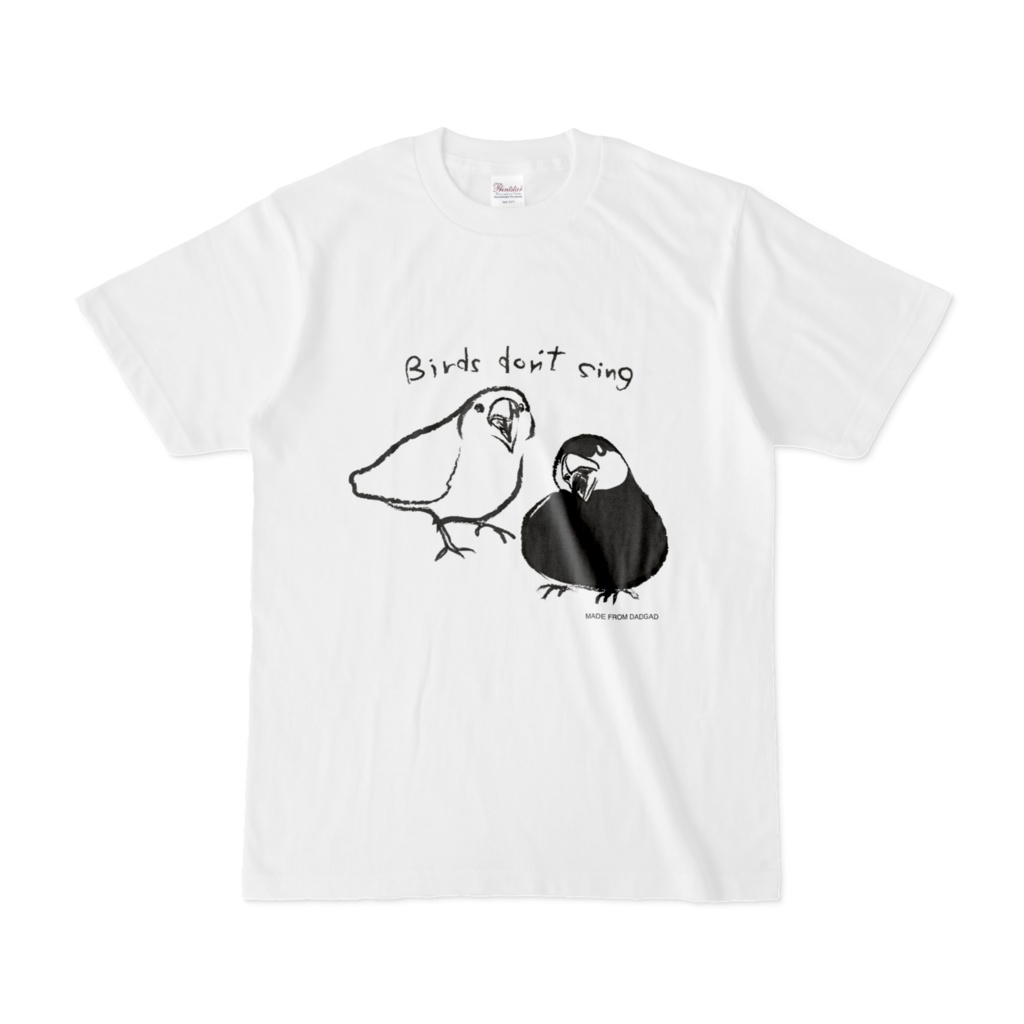 オリジナルTシャツ 文鳥 白