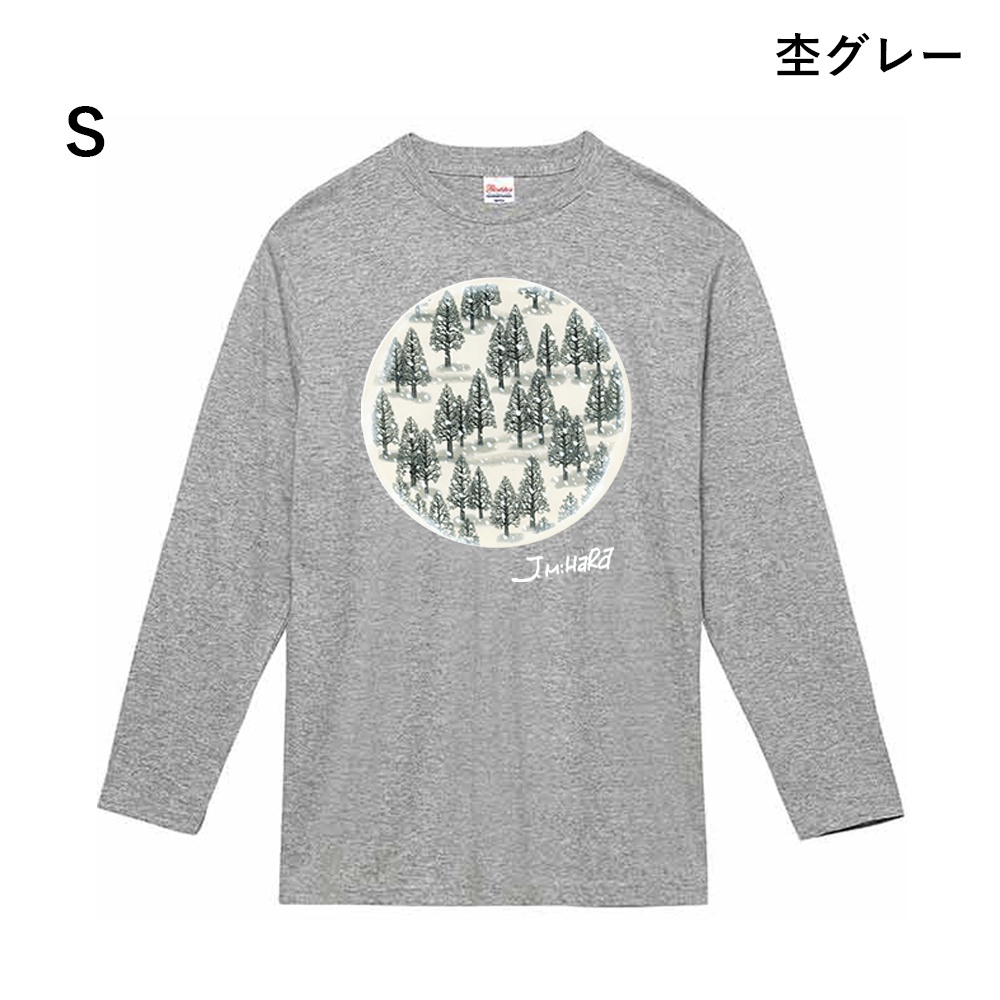 2024新作！【受注生産・受付終了】はみだしっ子ラストページ長袖Tシャツ（杢グレー）