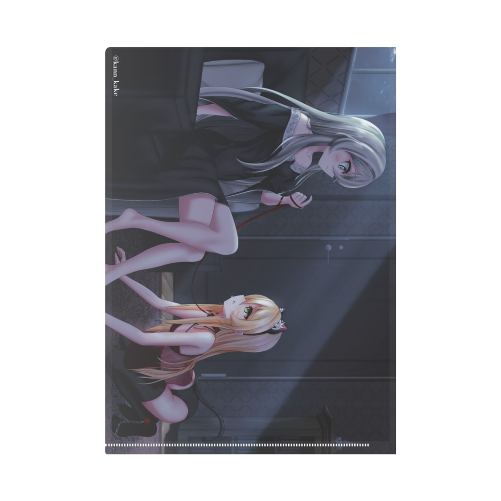 束縛系百合A4クリアファイル