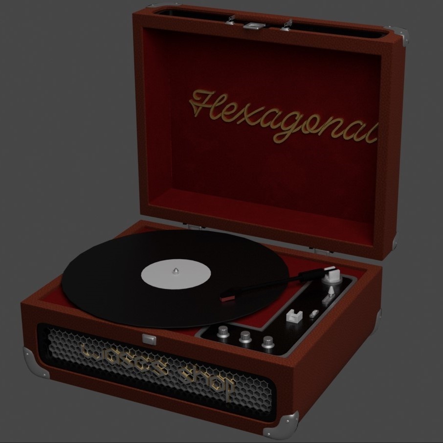 [3Dモデル]Record Player Type A