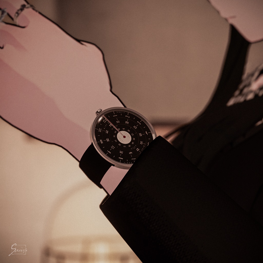 文字盤回転式 腕時計 Ruler