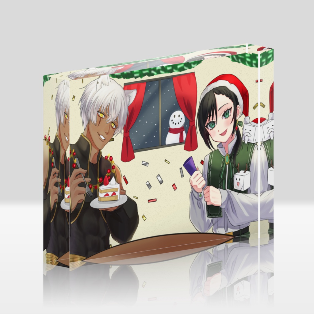 【クリスマス限定】アクリルブロック【真白野とうふ/レオーネ】