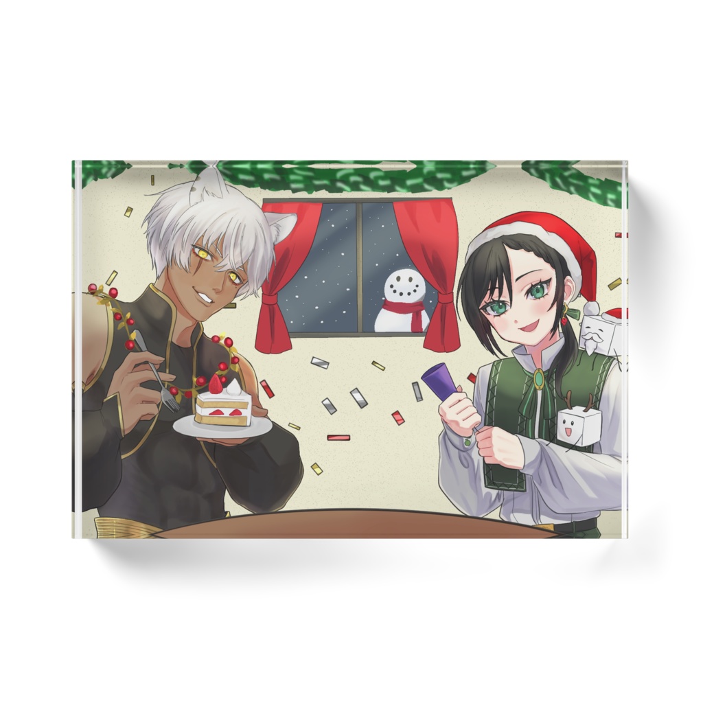 【クリスマス限定】アクリルブロック【真白野とうふ/レオーネ】