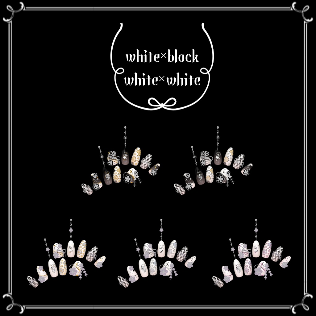 和風ネイル『うめうらら』【20アバター対応+追加予定】