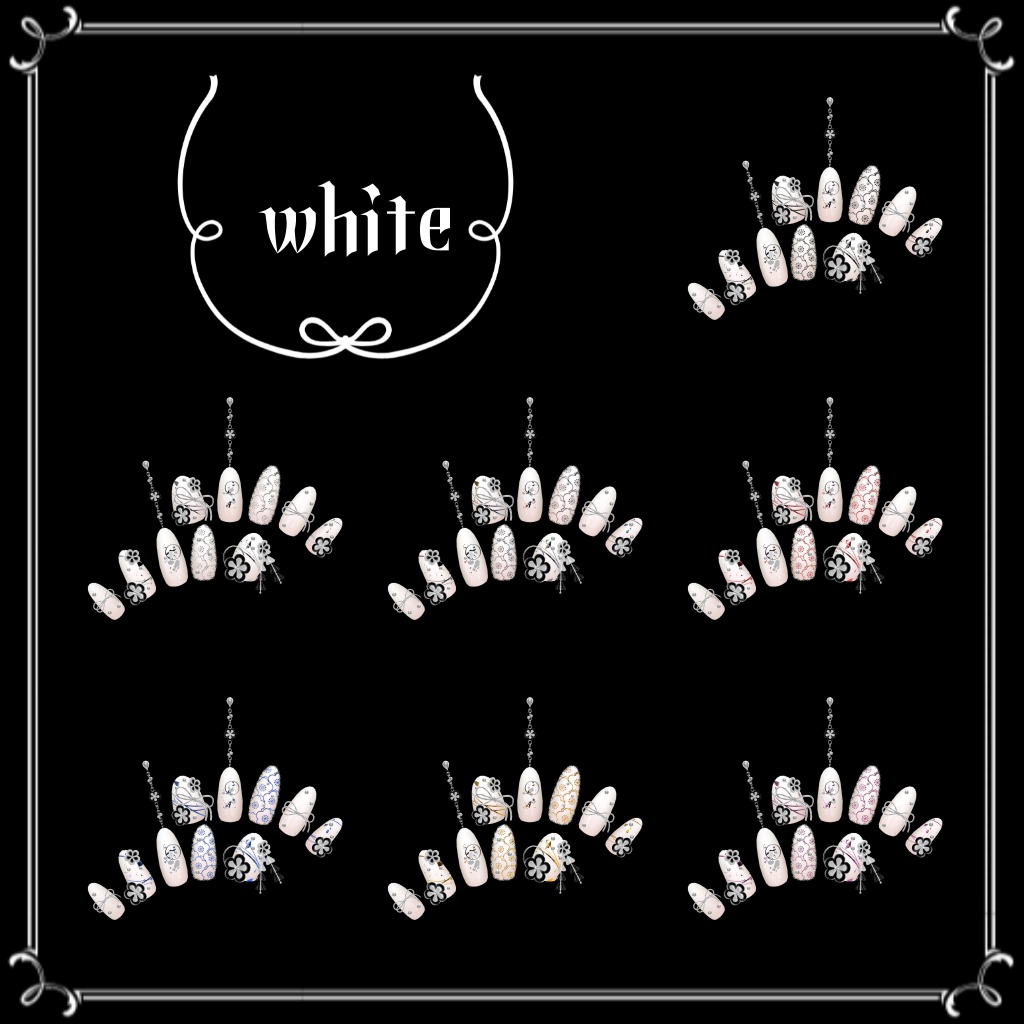 和風ネイル『うめうらら』【20アバター対応+追加予定】