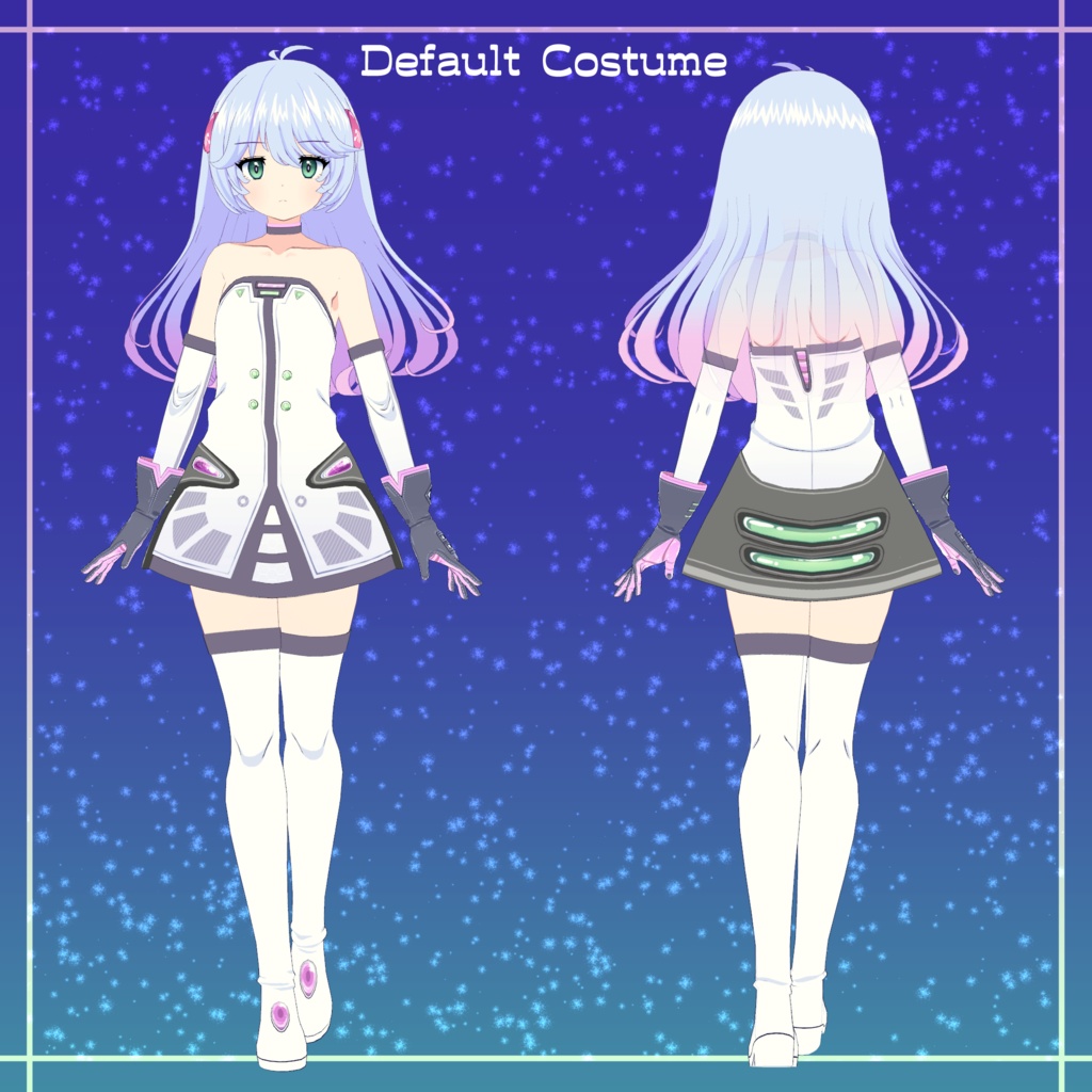 【VRChat向けオリジナル3Dモデル】メフィナ (MEPHINA)