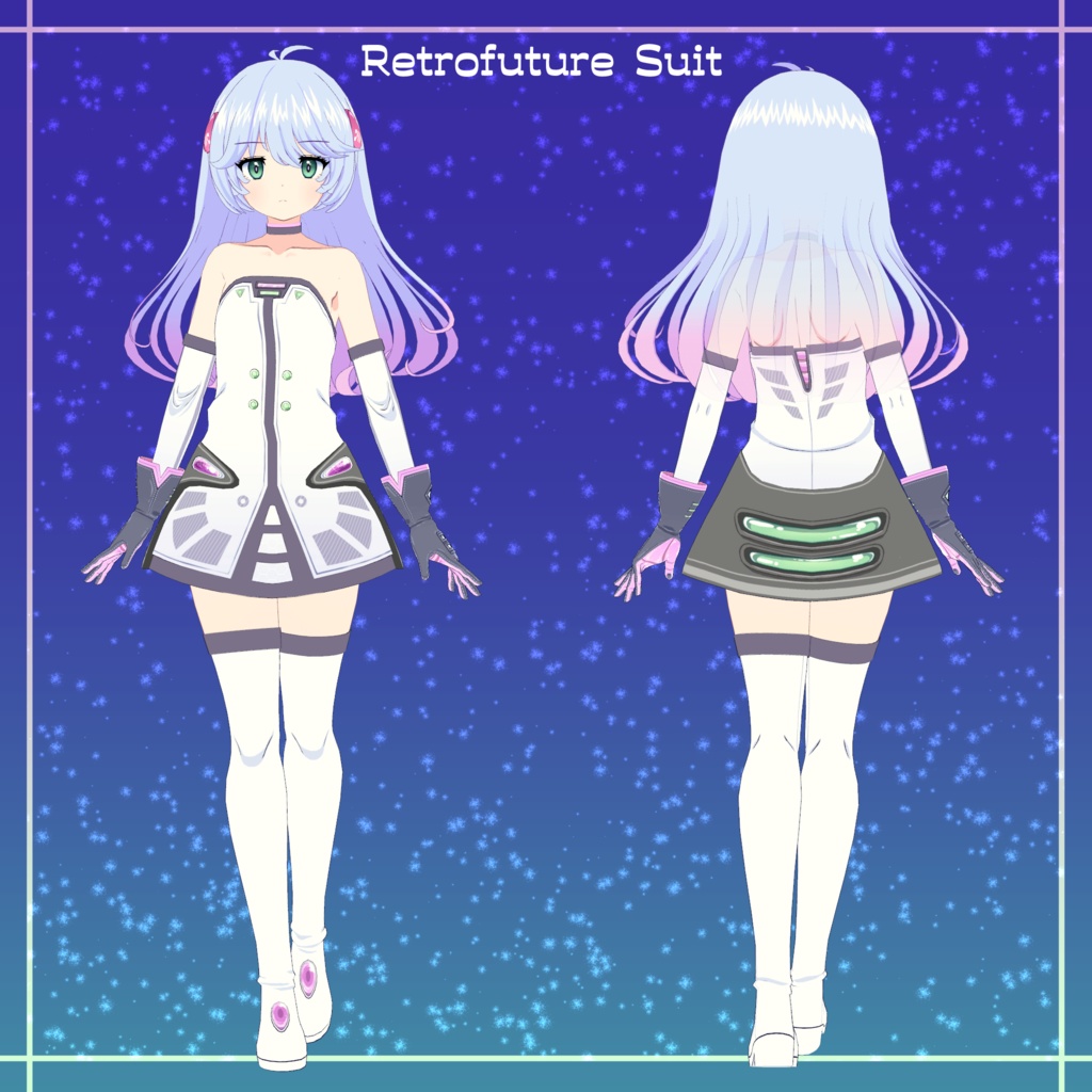 【VRChat向けオリジナル3Dモデル】メフィナ (MEPHINA)