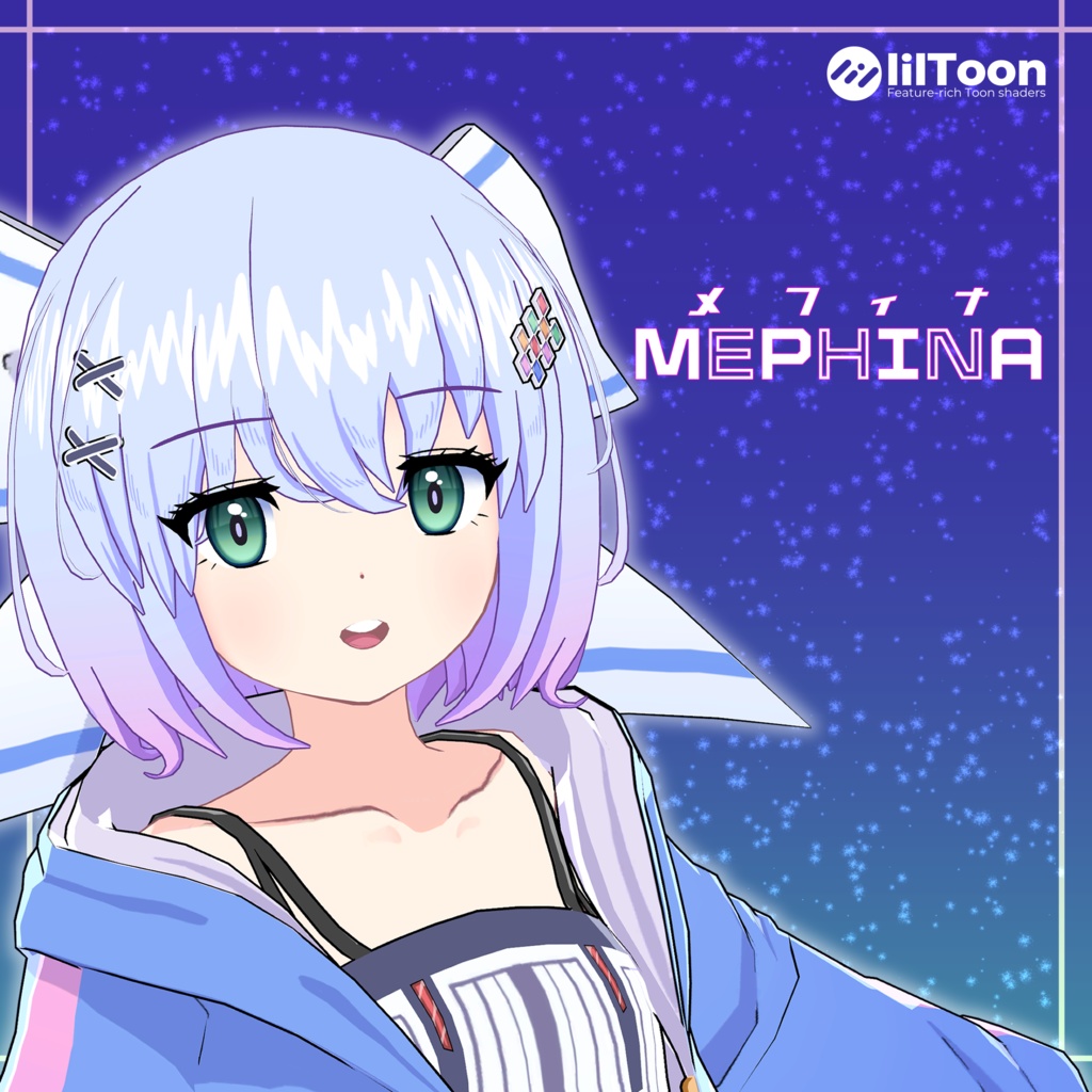 【VRChat向けオリジナル3Dモデル】メフィナ (MEPHINA)