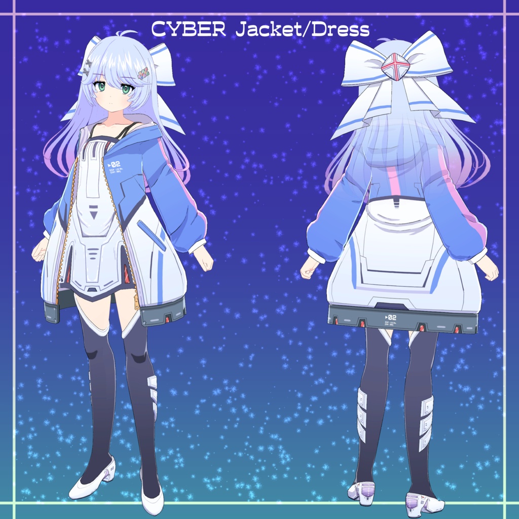 【VRChat向けオリジナル3Dモデル】メフィナ (MEPHINA)