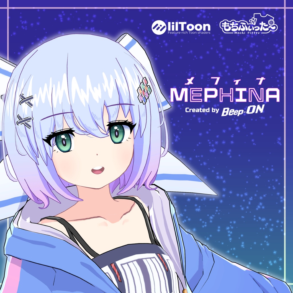 【VRChat向けオリジナル3Dモデル】メフィナ (MEPHINA)