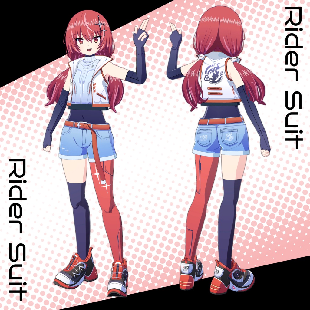 【VRChat向けオリジナル3Dモデル】ヴェルミア (VERMIA)