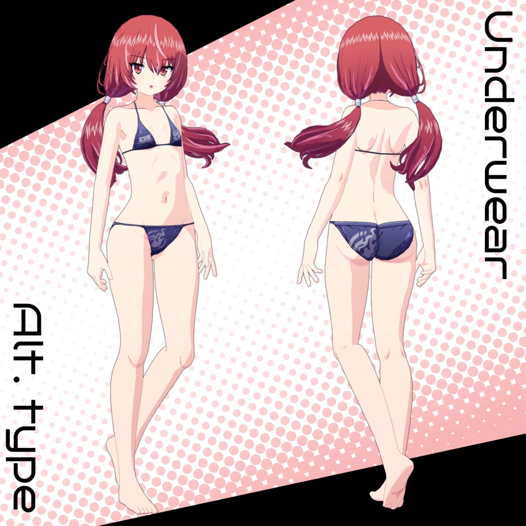 【VRChat向けオリジナル3Dモデル】ヴェルミア (VERMIA)