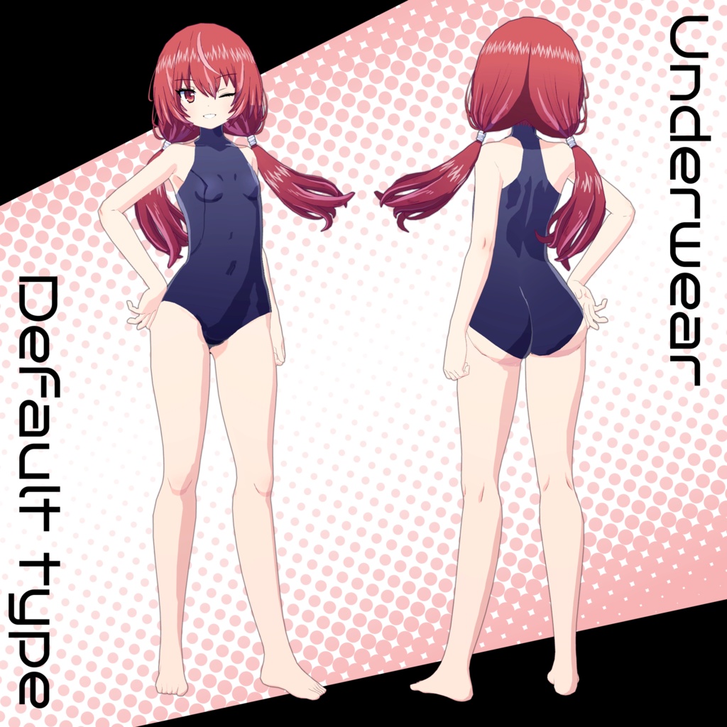 【VRChat向けオリジナル3Dモデル】ヴェルミア (VERMIA)