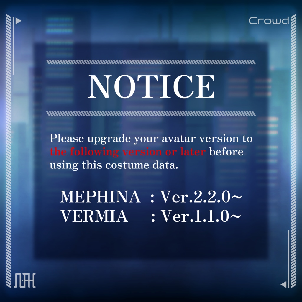 Crowd【メフィナ・ヴェルミア両対応専用衣装】