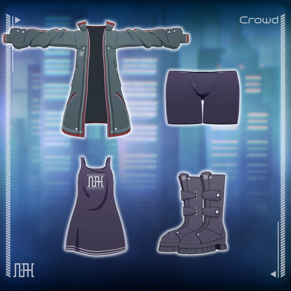Crowd【メフィナ・ヴェルミア両対応専用衣装】