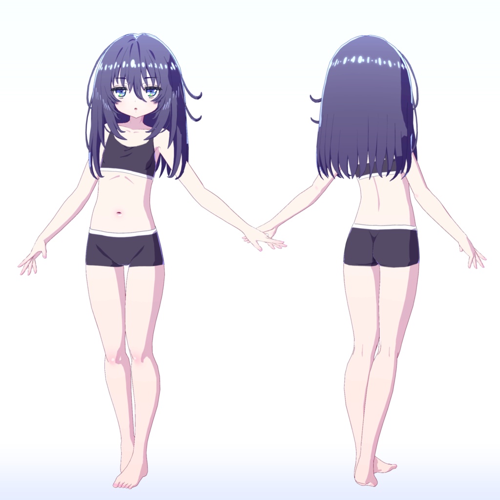 【VRChat向けオリジナル3Dモデル】星凪 ゆらぎ