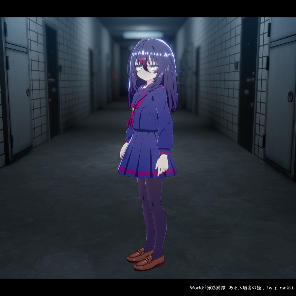 【VRChat向けオリジナル3Dモデル】星凪 ゆらぎ