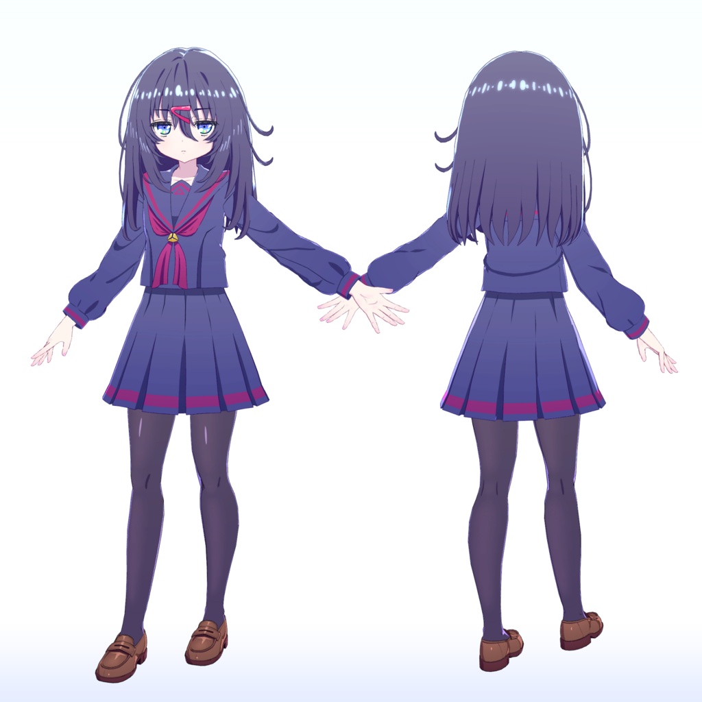 【VRChat向けオリジナル3Dモデル】星凪 ゆらぎ