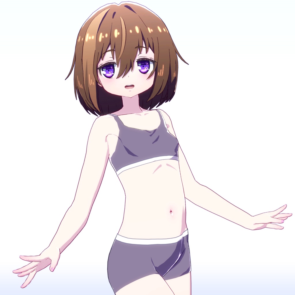 【VRChat向けオリジナル3Dモデル】須導 シヱル