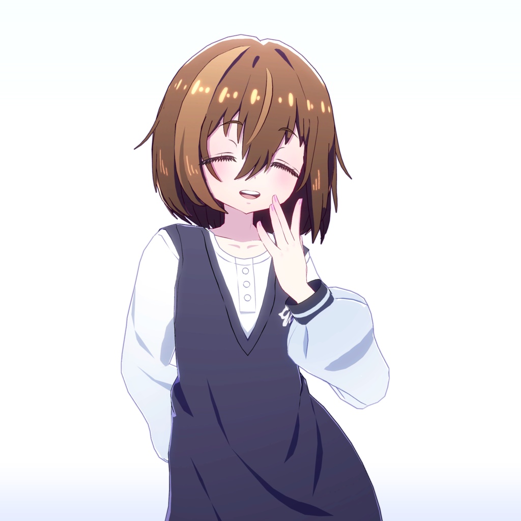 【VRChat向けオリジナル3Dモデル】須導 シヱル