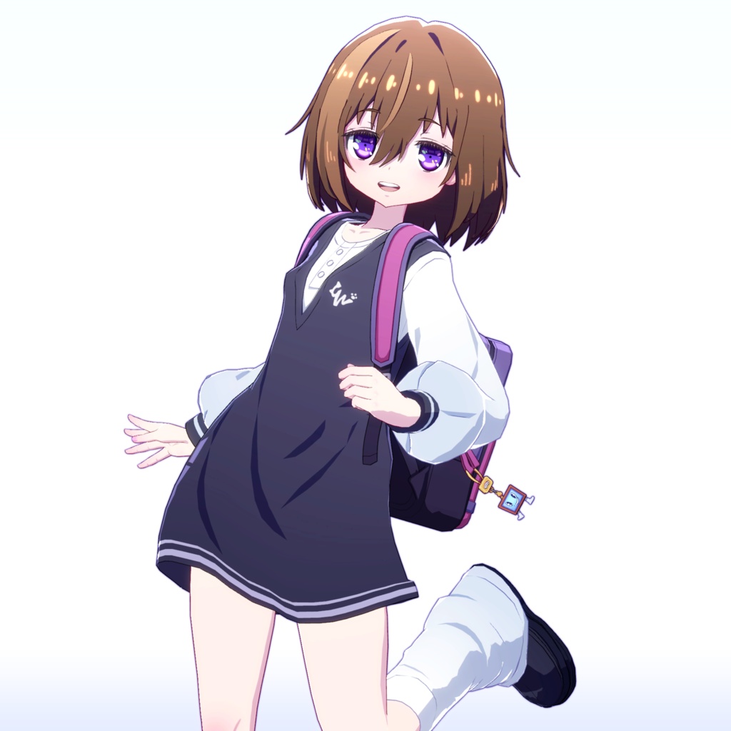 【VRChat向けオリジナル3Dモデル】須導 シヱル