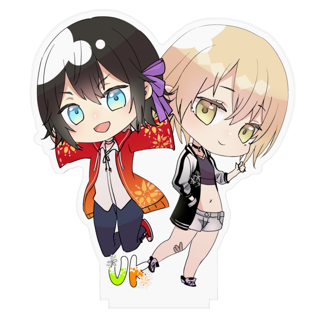 【UK-悠香と圭-】アクリルフィギュア【VTuber】