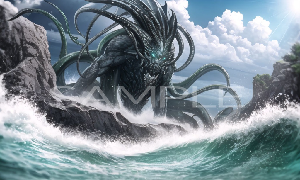 【背景】海賊船と海セット