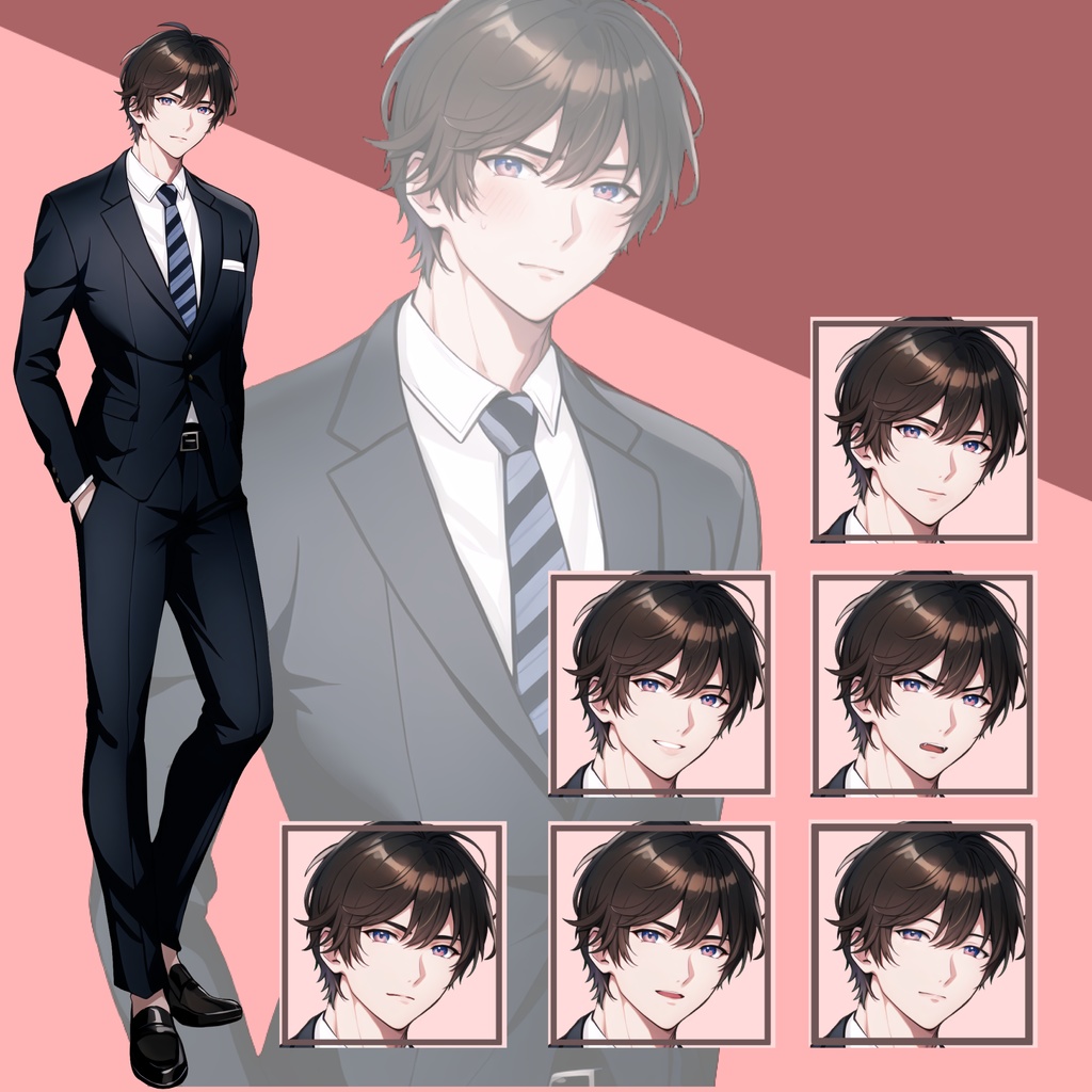 【立ち絵】スーツの青年01【男性】