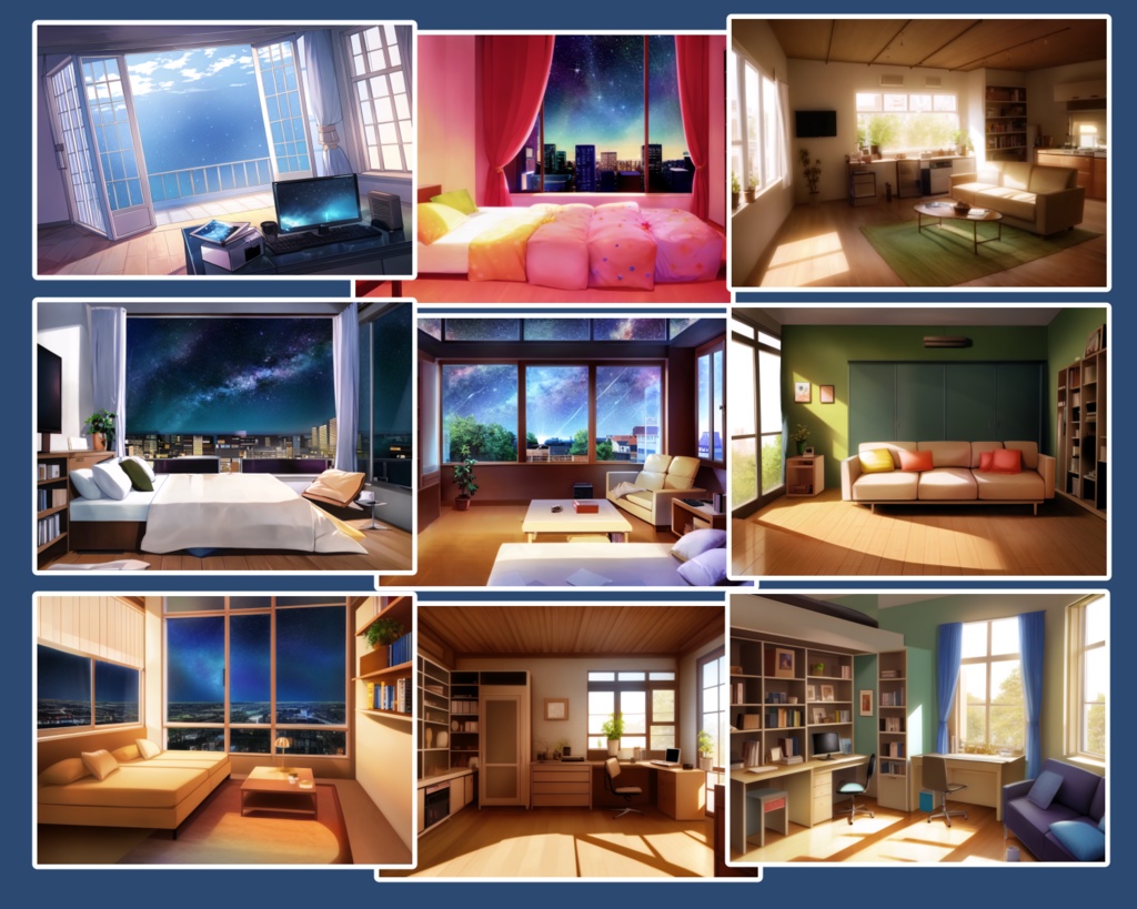 【背景素材】天文イメージ_施設_部屋【大量】