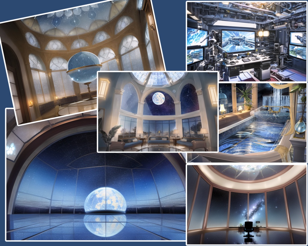 【背景素材】天文イメージ_施設_部屋【大量】