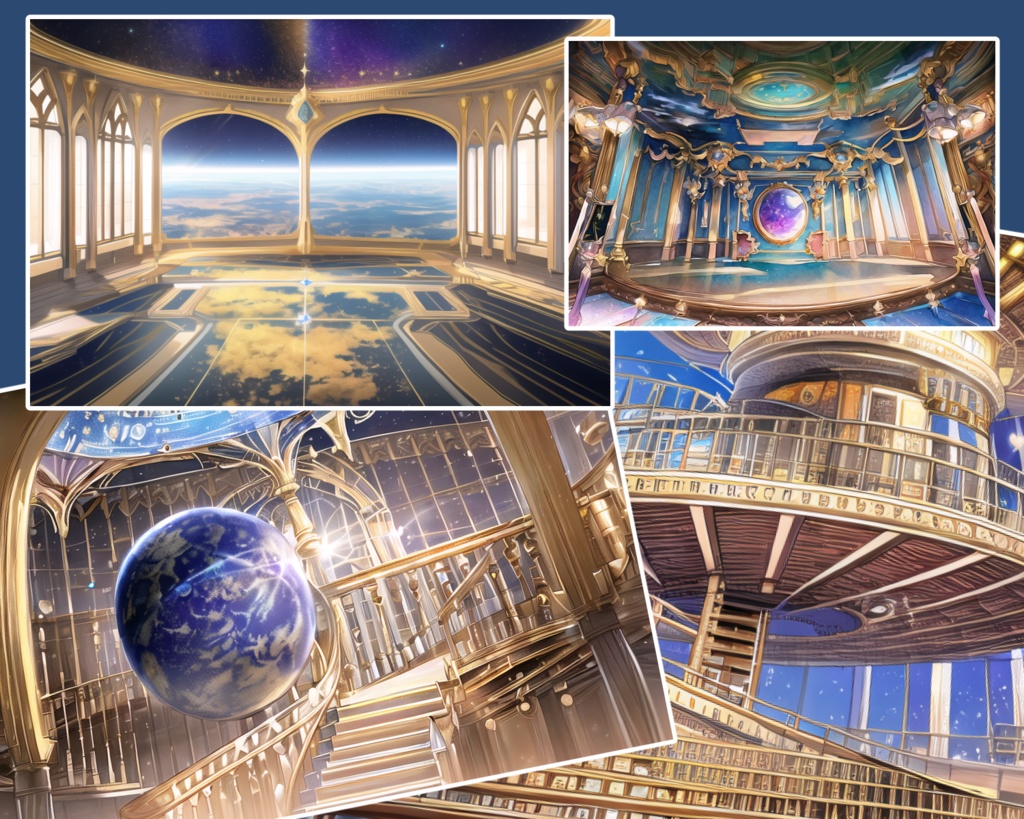 【背景素材】天文イメージ_施設_部屋【大量】