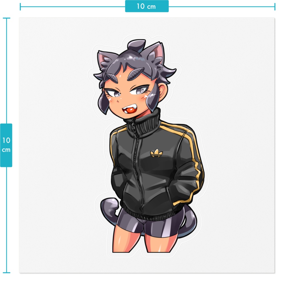 ジャージなアキステッカー