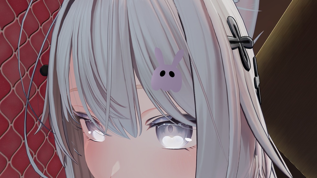 【FREE/VRChat想定】兎ヘアピン