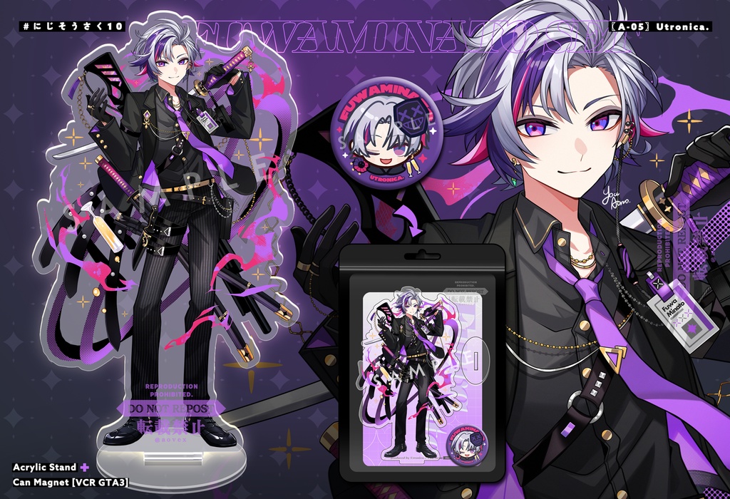 【非公式】アクリルスタンド+缶マグネットセット/🥂✨