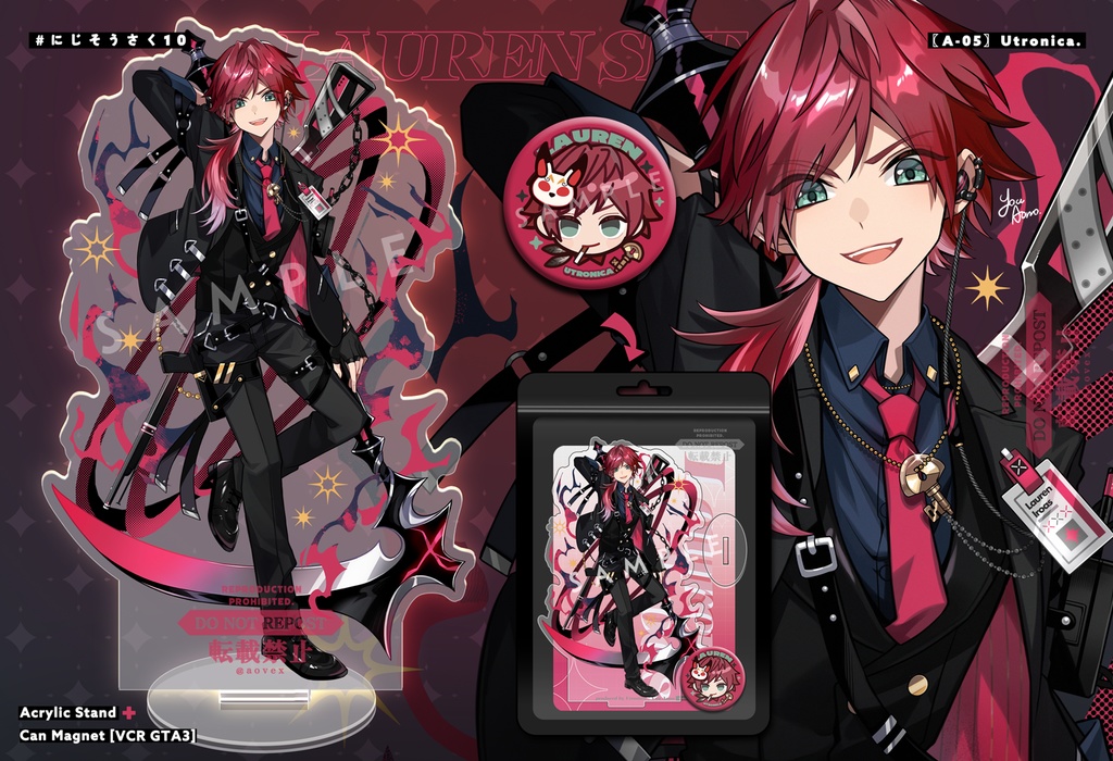 【非公式】アクリルスタンド+缶マグネットセット/🗝️💸
