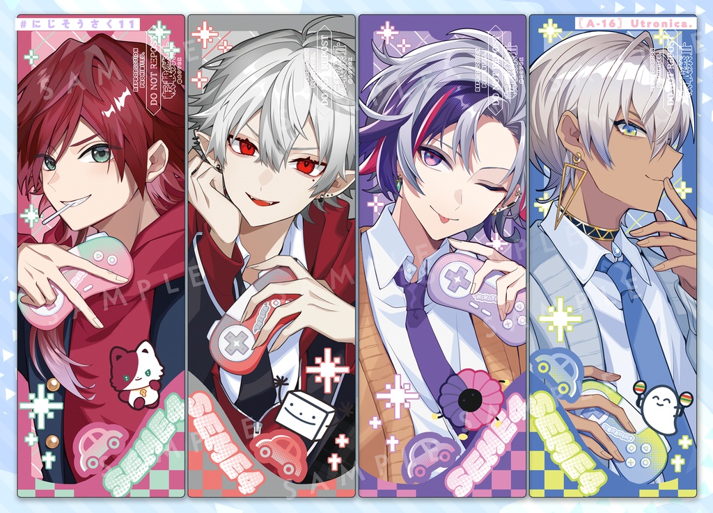 【非公式】せめよんぷっくりシール&クリアカードセット